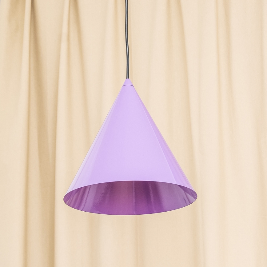 Lustr na lanku ETNA II 1xE27/15W/230V pr. 25 cm fialová