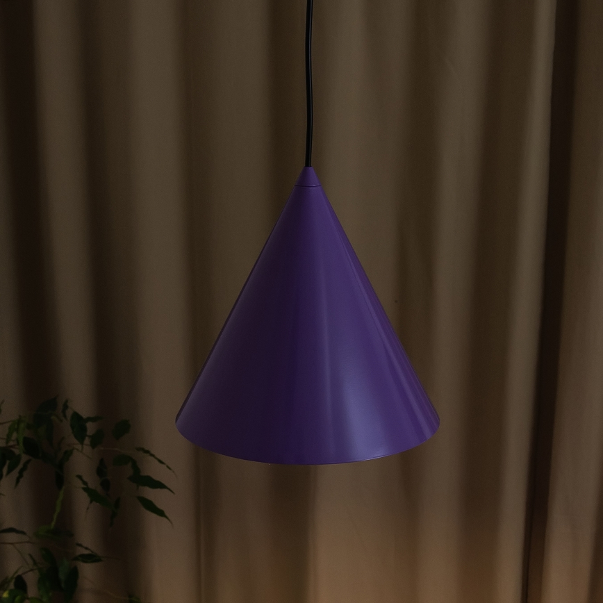 Lustr na lanku ETNA II 1xE27/15W/230V pr. 25 cm fialová