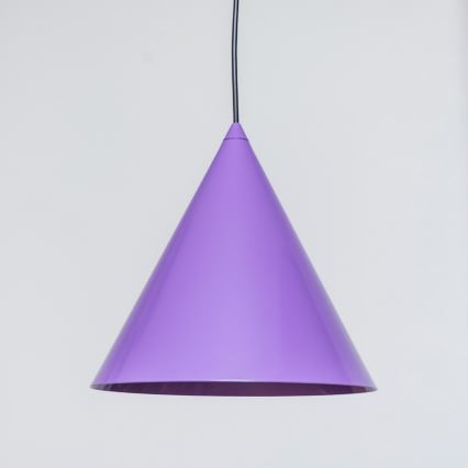 Lustr na lanku ETNA II 1xE27/15W/230V pr. 25 cm fialová