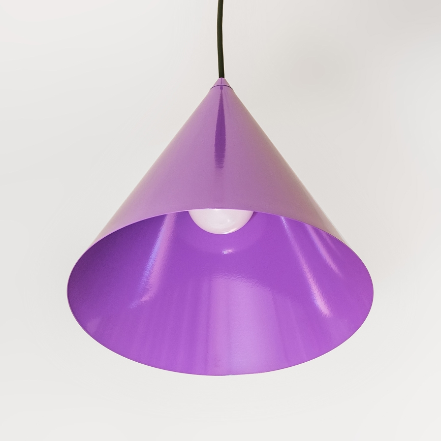 Lustr na lanku ETNA II 1xE27/15W/230V pr. 25 cm fialová