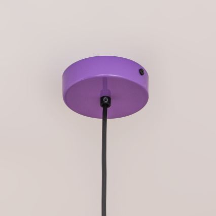 Lustr na lanku ETNA II 1xE27/15W/230V pr. 25 cm fialová