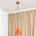 Lustr na lanku ETNA II 1xE27/15W/230V pr. 25 cm oranžová