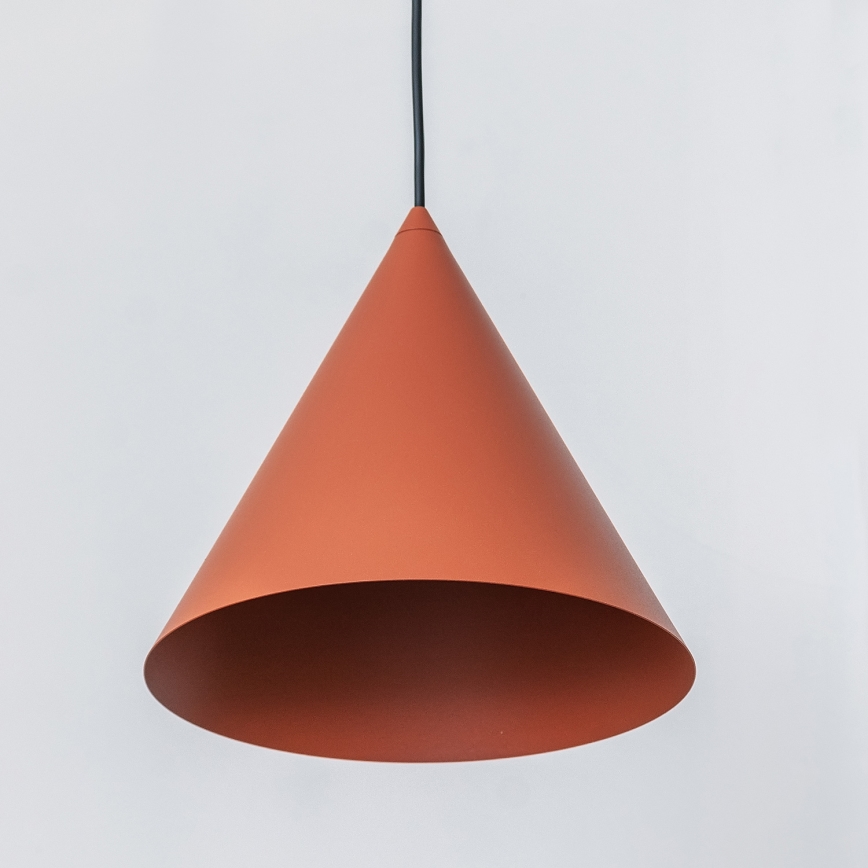 Lustr na lanku ETNA II 1xE27/15W/230V pr. 25 cm oranžová