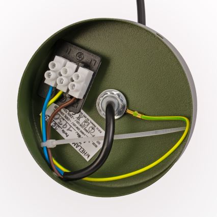 Lustr na lanku ETNA II 1xE27/15W/230V pr. 25 cm zelená