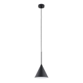 Lustr na lanku FABO 1xE27/15W/230V černá