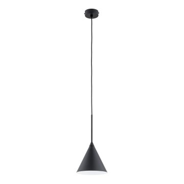 Lustr na lanku FABO 1xE27/15W/230V černá