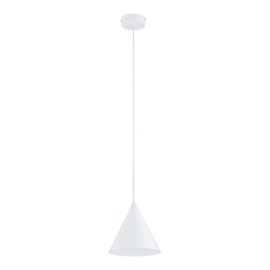 Lustr na lanku FABO 1xE27/15W/230V pr. 20,5 cm bílá