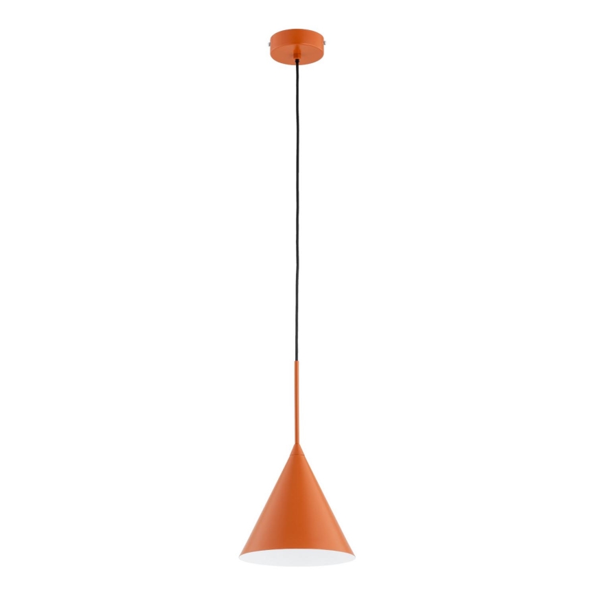Lustr na lanku FABO 1xE27/15W/230V pr. 20,5 cm měděná
