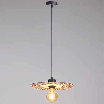 Lustr na lanku FALCO 1xE27/60W/230V pr. 30 cm béžová