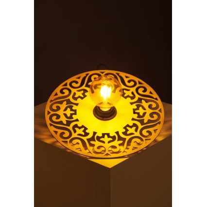 Lustr na lanku FALCO 1xE27/60W/230V pr. 30 cm béžová