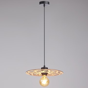 Lustr na lanku FALCO 1xE27/60W/230V pr. 30 cm béžová
