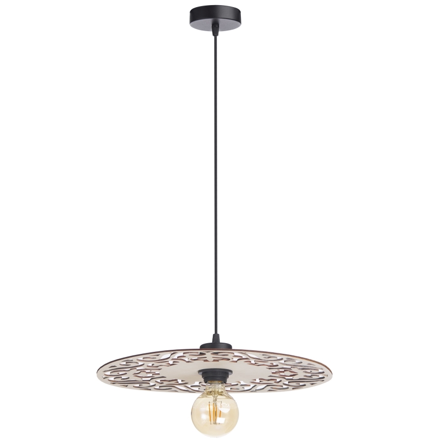 Lustr na lanku FALCO 1xE27/60W/230V pr. 40 cm béžová