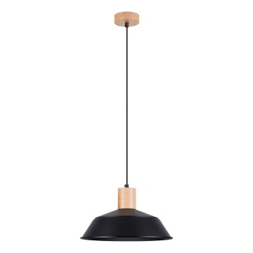 Lustr na lanku FANO 1xE27/15W/230V pr. 34 cm černá