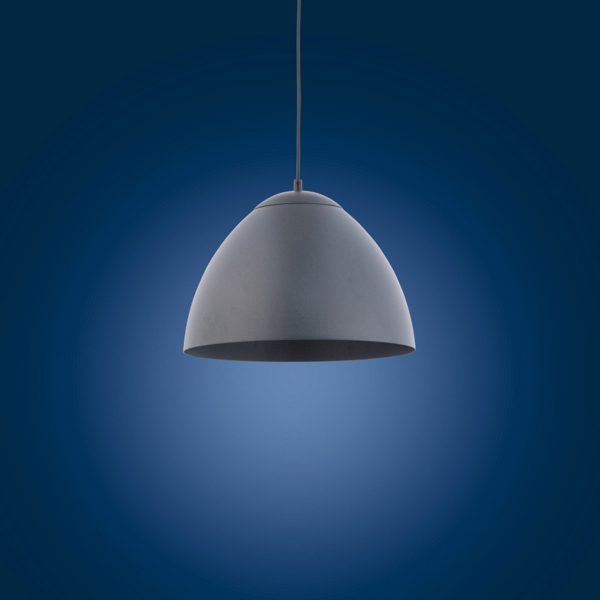 Lustr na lanku FARO 1xE27/60W/230V šedá