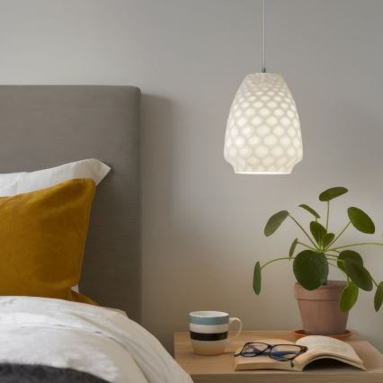 Lustr na lanku FELICIA 1xE27/60W/230V bílá