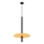 Lustr na lanku FELTRO 1xG9/8W/230V černá/žlutá