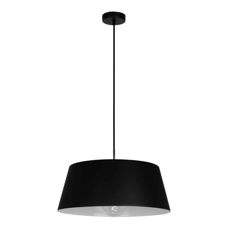 Lustr na lanku FIONA 1xE27/60W/230V pr. 48 cm černá