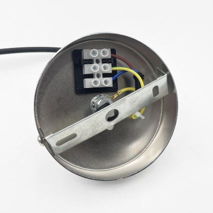 Lustr na lanku FLO 1xE27/15W/230V lesklý chrom/čirá