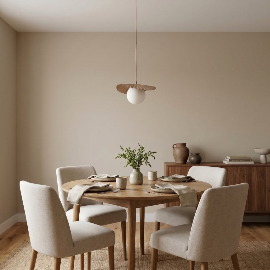 Lustr na lanku FLORA 1xG9/8W/230V béžová