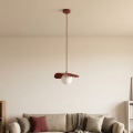 Lustr na lanku FLORA 1xG9/8W/230V červená