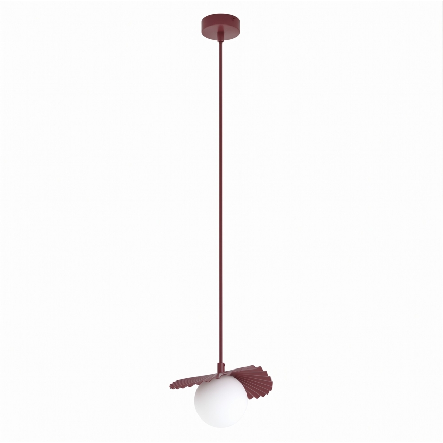 Lustr na lanku FLORA 1xG9/8W/230V červená