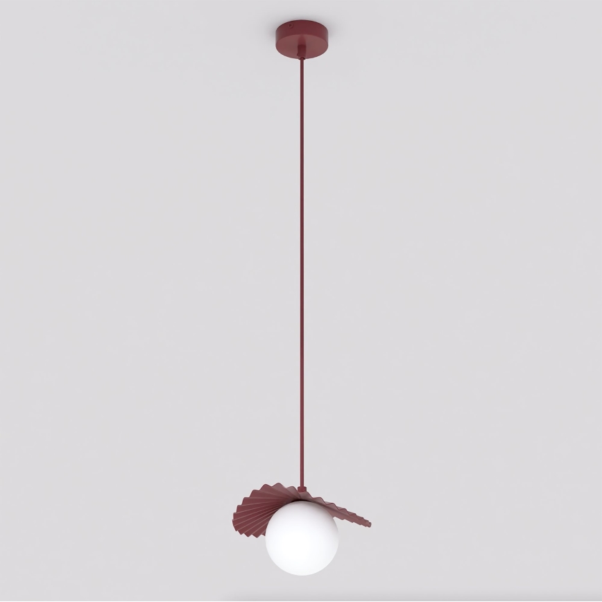 Lustr na lanku FLORA 1xG9/8W/230V červená