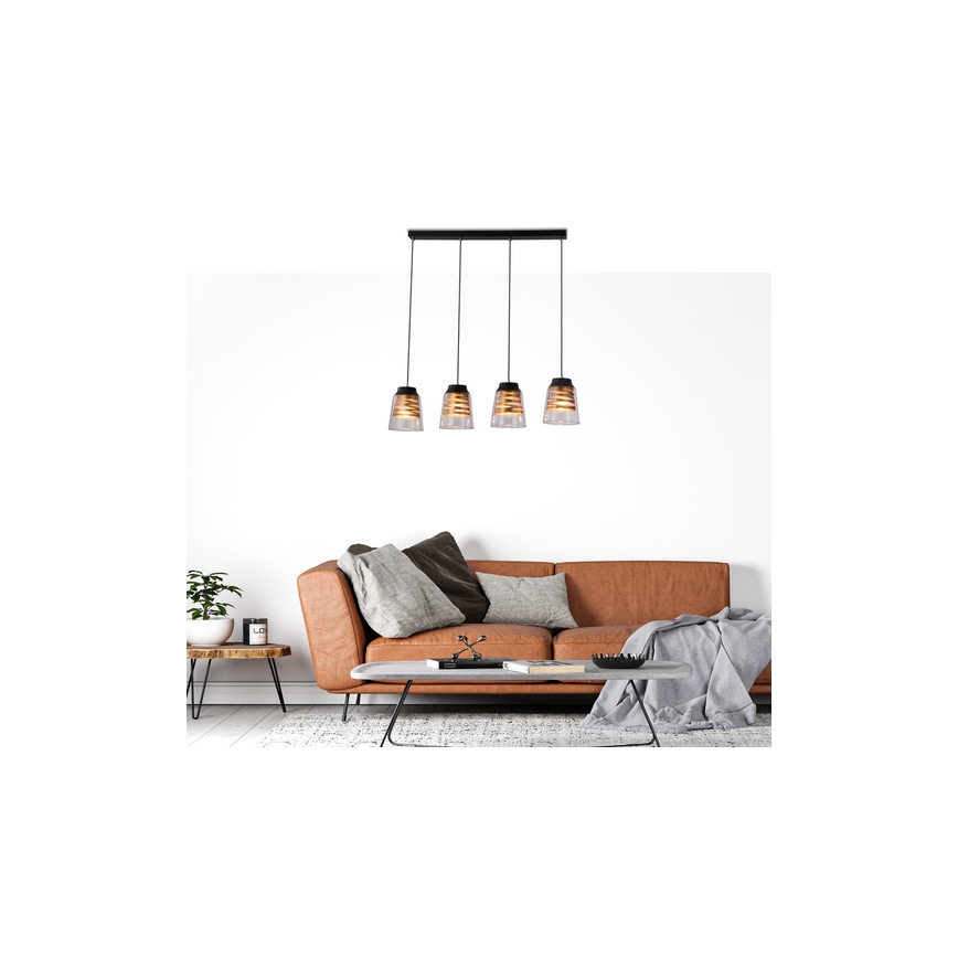 Lustr na lanku FRESNO 4xE27/60W/230V