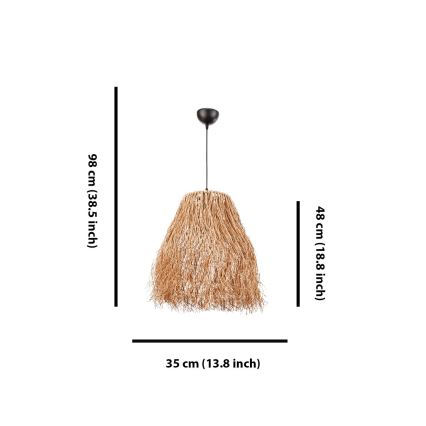 Lustr na lanku FRINGE 1xE27/40W/230V rafie