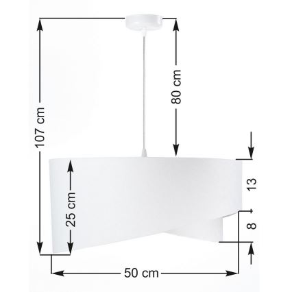 Lustr na lanku GALAXY 1xE27/60W/230V