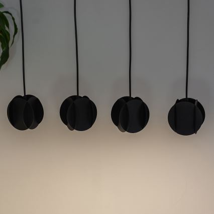 Lustr na lanku GAMBIT 4xGU10/10W/230V černá