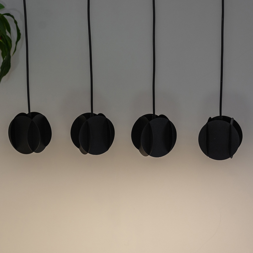 Lustr na lanku GAMBIT 4xGU10/10W/230V černá