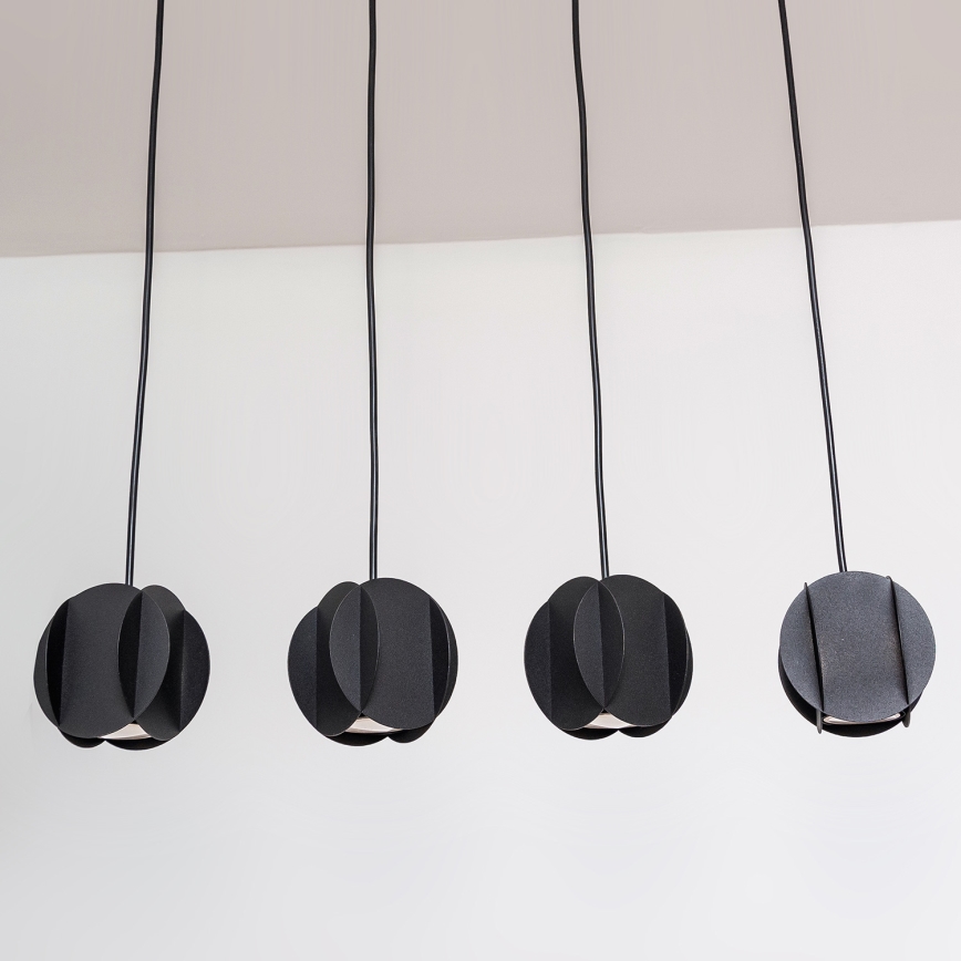 Lustr na lanku GAMBIT 4xGU10/10W/230V černá