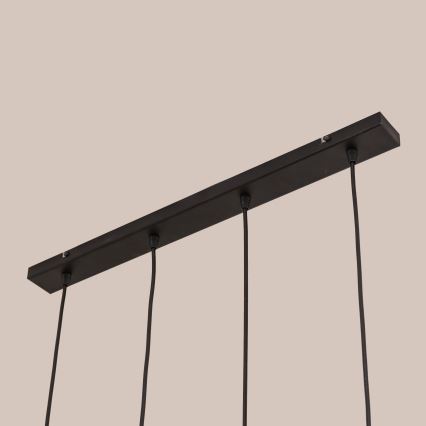 Lustr na lanku GAMBIT 4xGU10/10W/230V černá