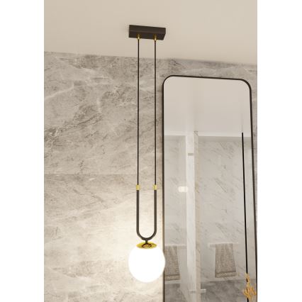 Lustr na lanku GLAM 1xE14/10W/230V černá