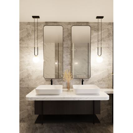 Lustr na lanku GLAM 1xE14/10W/230V černá