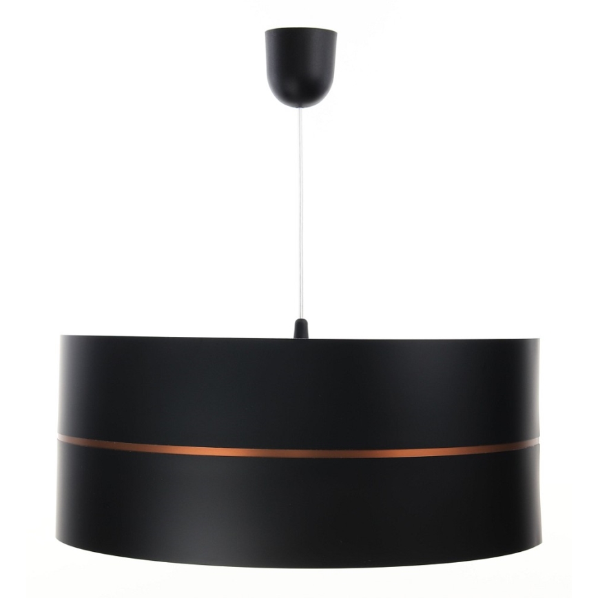 Lustr na lanku GLAM HOME 1xE27/60W/230V pr. 40 cm černá