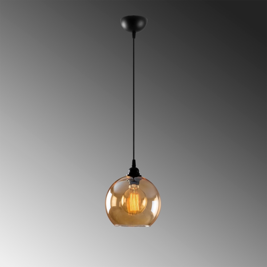 Lustr na lanku GOLD 1xE27/40W/230V
