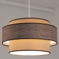 Lustr na lanku GRACE 1xE27/60W/230V pr. 40 cm béžová/hnědá