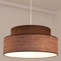 Lustr na lanku GRACE 1xE27/60W/230V pr. 40 cm hnědá/béžová
