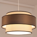 Lustr na lanku GRACE 1xE27/60W/230V pr. 40 cm krémová/hnědá