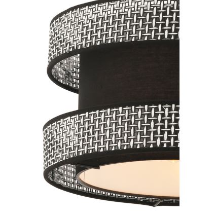 Lustr na lanku HALO 1xE27/60W/230V černá/šedá