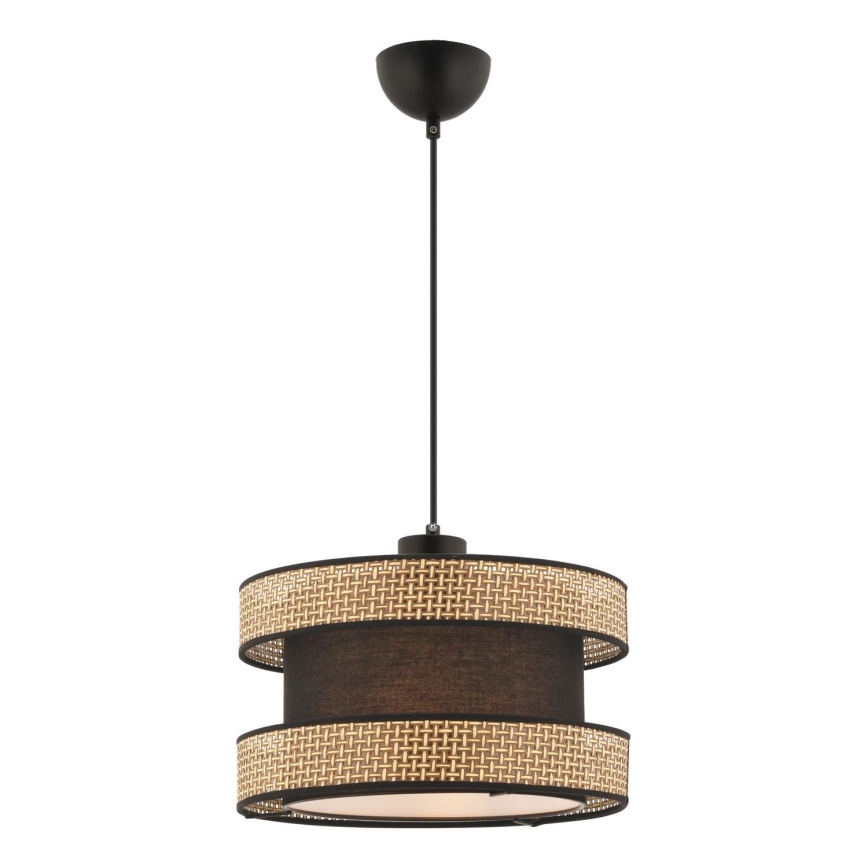 Lustr na lanku HALO 1xE27/60W/230V hnědá/béžová