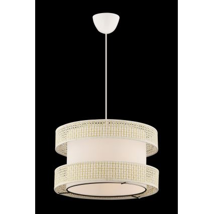 Lustr na lanku HALO 1xE27/60W/230V krémová