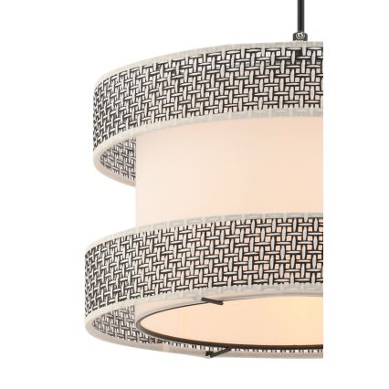 Lustr na lanku HALO 1xE27/60W/230V krémová/šedá