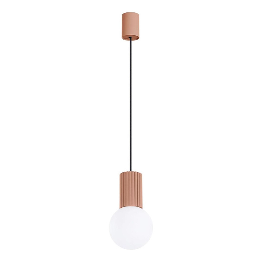 Lustr na lanku HALO 1xG9/8W/230V pr. 12 cm hnědá