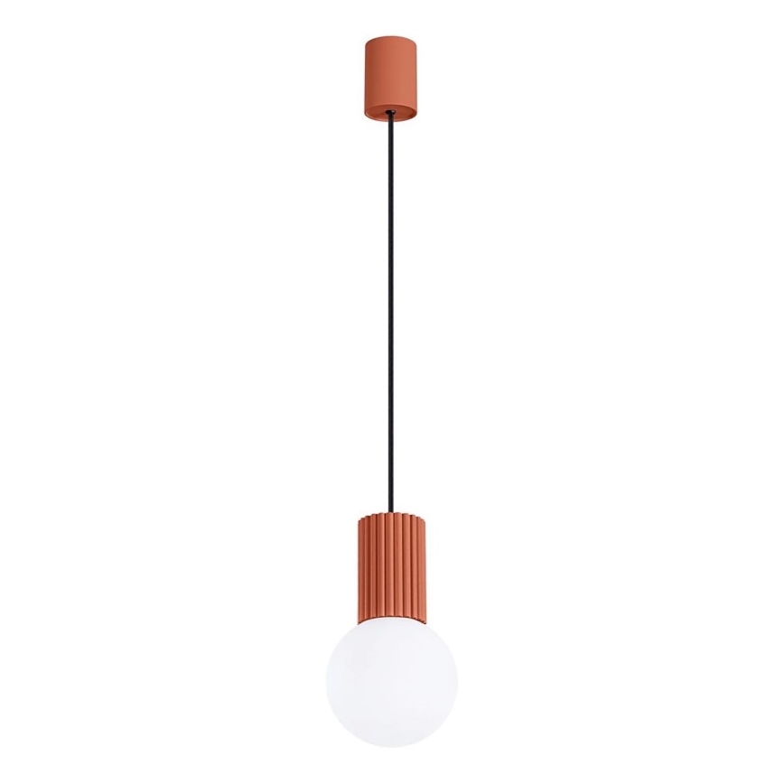 Lustr na lanku HALO 1xG9/8W/230V pr. 12 cm oranžová