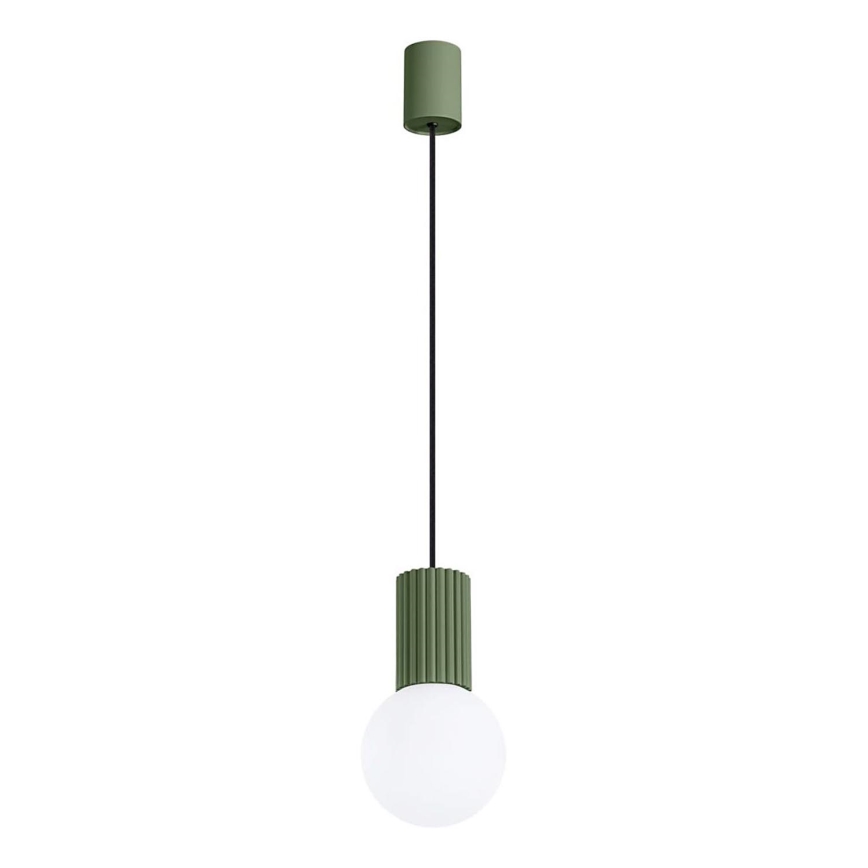 Lustr na lanku HALO 1xG9/8W/230V pr. 12 cm zelená