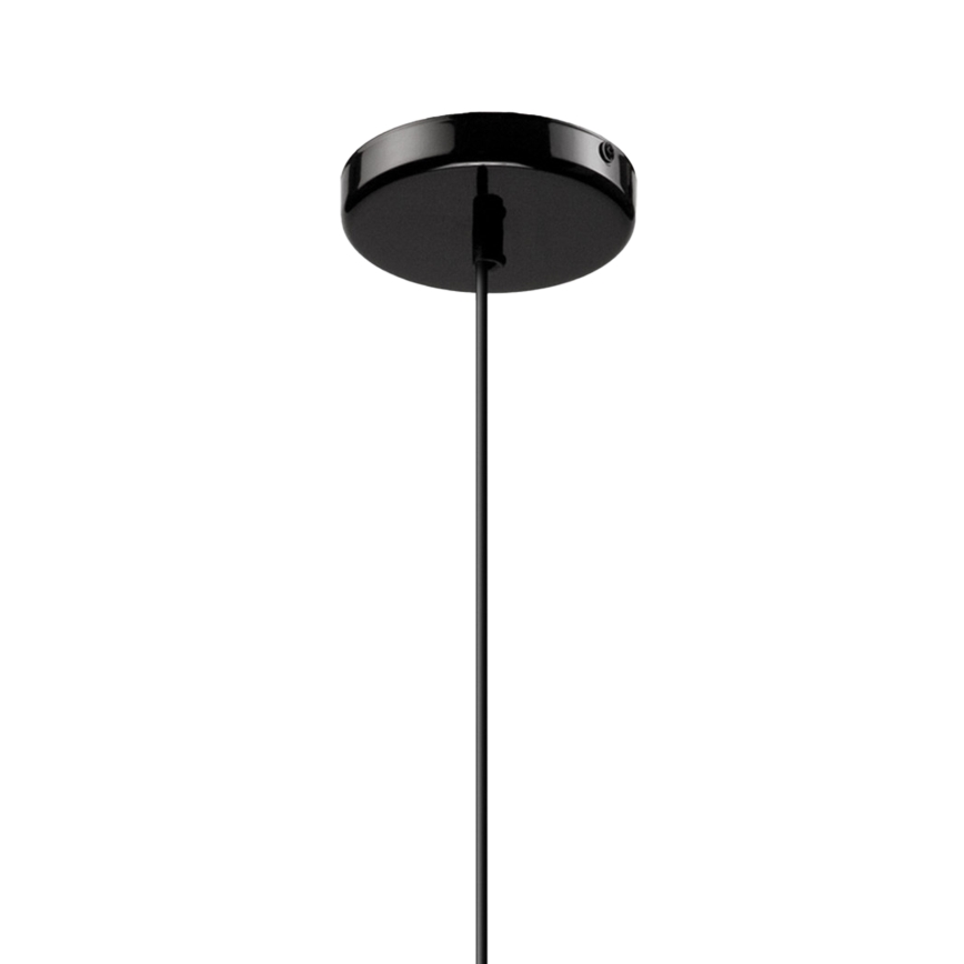 Lustr na lanku HARMA 1xE27/15W/230V pr. 25 cm bílá/černá