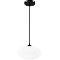 Lustr na lanku HARMA 1xE27/15W/230V pr. 30 cm bílá/černá