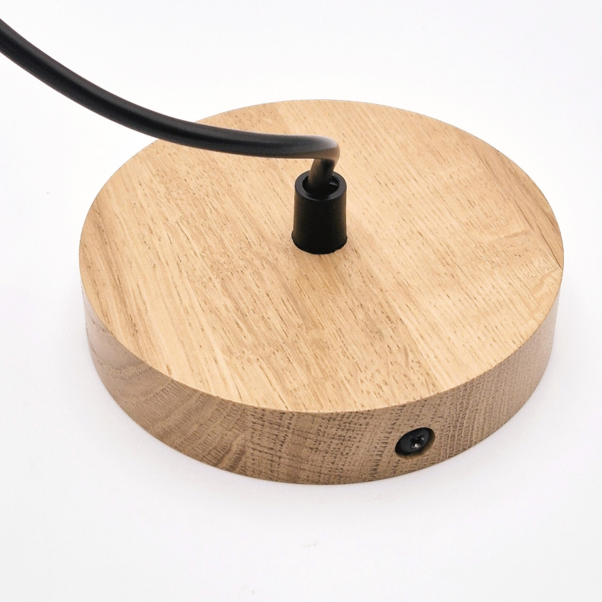 Lustr na lanku HARMONY 1xE27/15W/230V pr. 20 cm bílá/dub